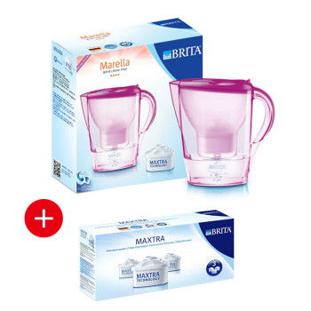 碧然德Marella 2.4L郁金香粉凈水壺 高效凈水，呵護(hù)家庭健康