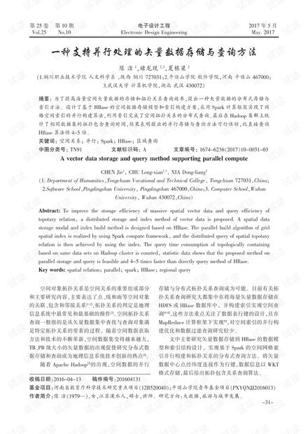 一種支持并行處理的矢量數(shù)據(jù)存儲(chǔ)與查詢方法